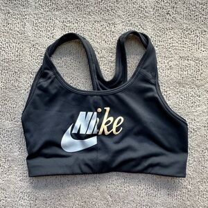 LIKE NEW Nike Print Black Sports Bra
